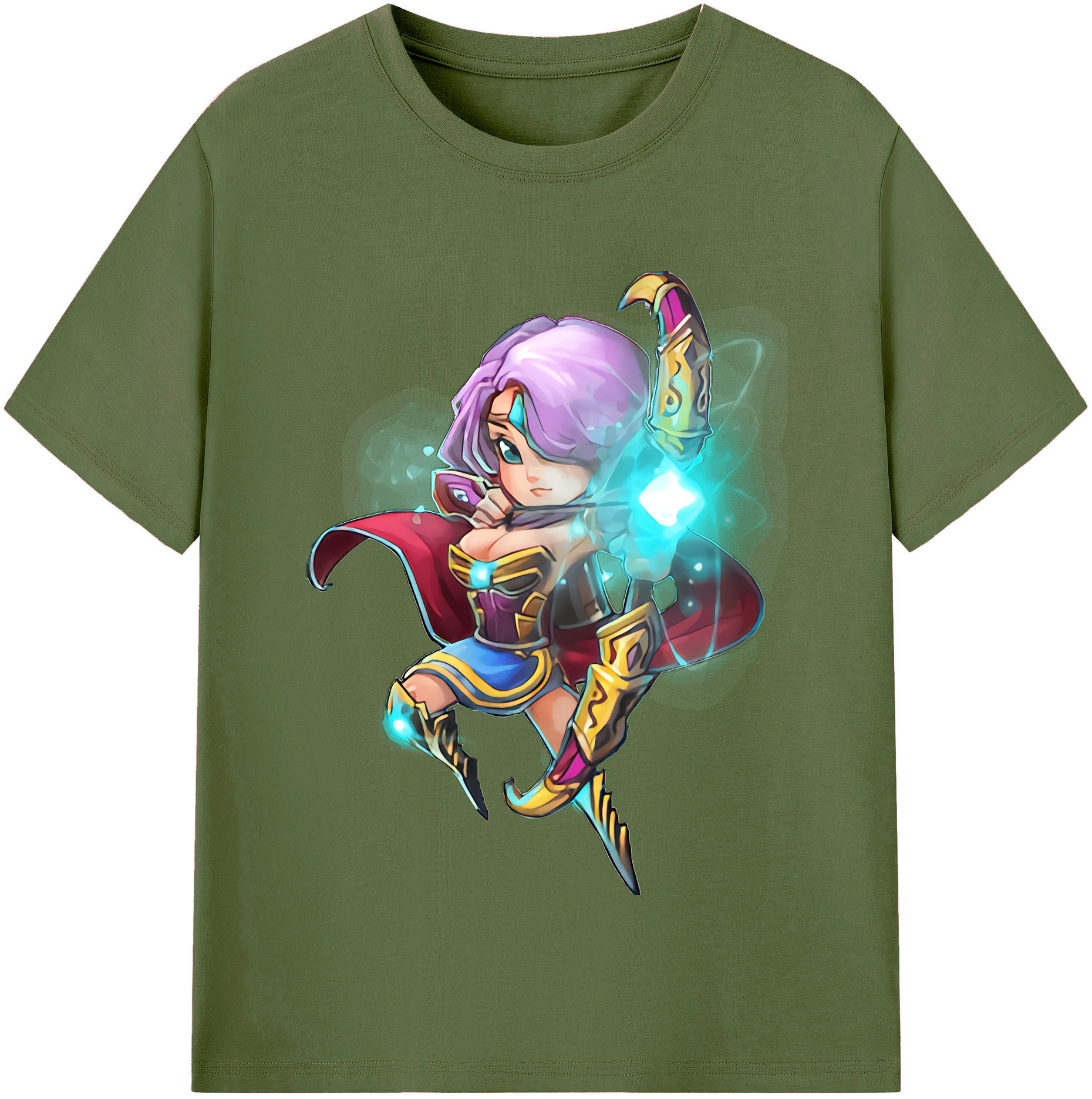 リーグ・オブ・レジェンド League of Legends LOL 綿100％半袖Tシャツ（フロントプリント）